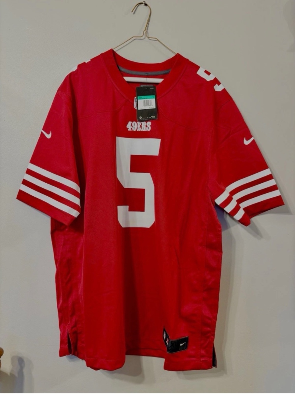 NFL San Francisco 49ers Trey Lance Red Nike Game Jersey - Size XL - NWT